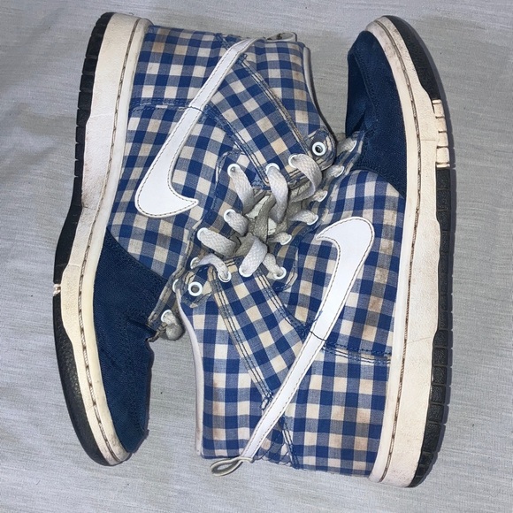 Nike youth size 5 1/2 - Kids high top Checkered Sneakers - Picture 10 of 16